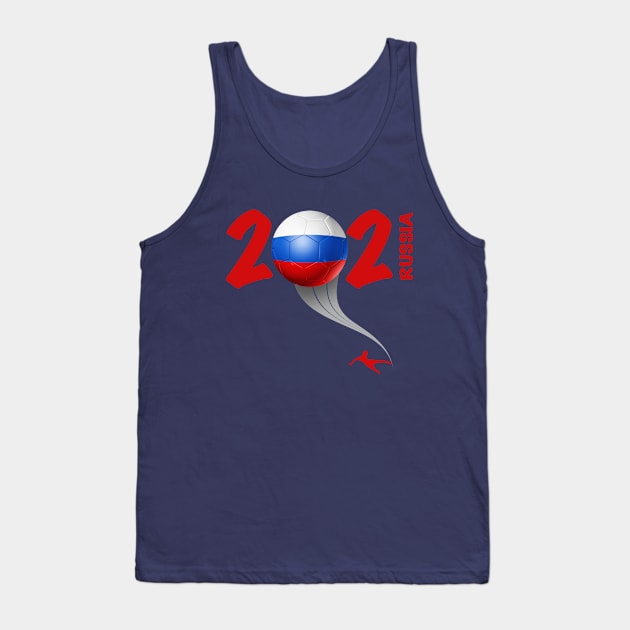 Russia Euro Soccer 2021 Tank Top by DesignOfNations
